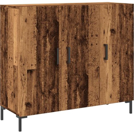 Maison Exclusive - Aparador de madera de ingeniería envejecido 90