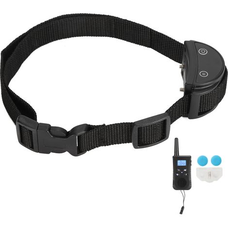 Collier de dressage électrique pour chien avec télécommande et dispositif anti-aboiements rechargeable (1/5)