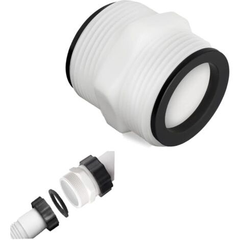 Kit de raccordement de piscine 38 mm pour raccord de tuyau Intex Coleman 38 mm, adaptateur de tuyau de piscine pour pompes Intex pour tuyaux de piscine de 38 mm, pour Dérivation de Piscine (1/5)