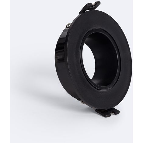 Downlight Ring Konisch Niedriger UGR Wert für LED Glühbirne GU10 / GU5.3 Schnitt Ø 75mm Schwarz (1/4)
