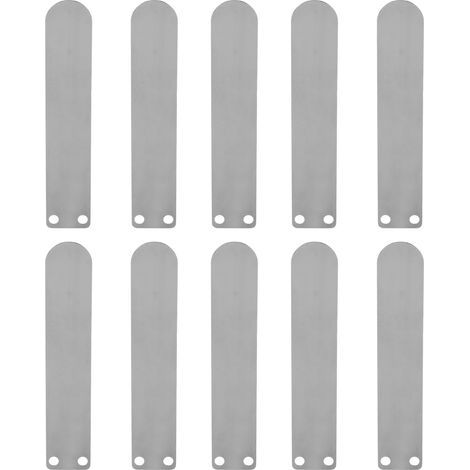 Zungenförmige Ventilplatte für Luftkompressoren, Ansaug- und Auslassanschlüsse aus Gusseisen, 80 mm lang, 10 Stück (1/5)