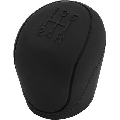 5 vitesses Couvercle de Pommeau de Levier de Vitesse de Voiture en Silicone, Universel Housse Pommeau de Vitesse, Anti Dérapant Capuchon Pommeau de Vitesse Adapté à La Plupart des Capots-Noir (1/5)