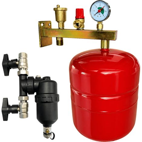 Pack support potence équipée + vase d'expansion chauffage 18 litres Fluidheat + Filtre magnétique Fluidheat