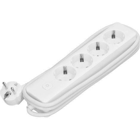 Multiprise extérieure étanche avec rallonge électrique et fiches de protection 10A 2200W en PC PVC (1/5)