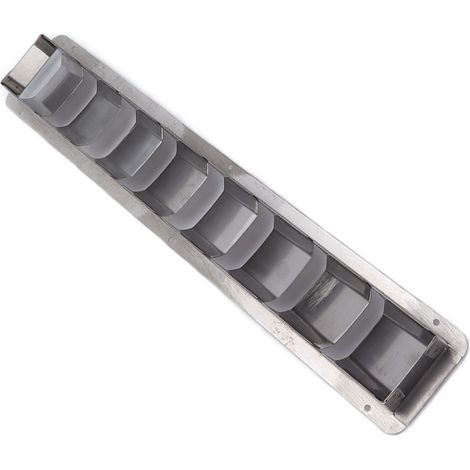 Grille de ventilation marine oblongue en acier inoxydable, couvercle à 8 fentes pour bateau, volet persienne. (1/5)