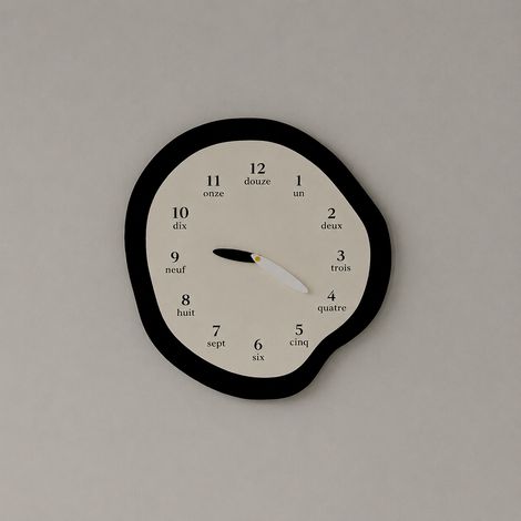 Horloge murale scandinave silencieuse C4 sans balancier 28 x 30 cm 28 30 cm 1 kg – Livraison gratuite
