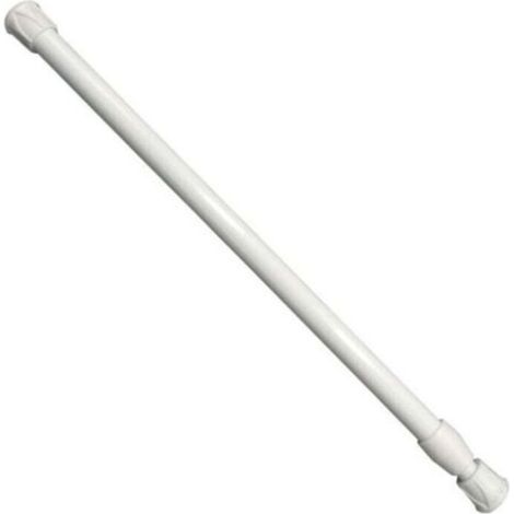 Einziehbare Gardinenstange, Montage ohne Bohren, Durchmesser, Länge 55–90 cm, weiß (1/4)