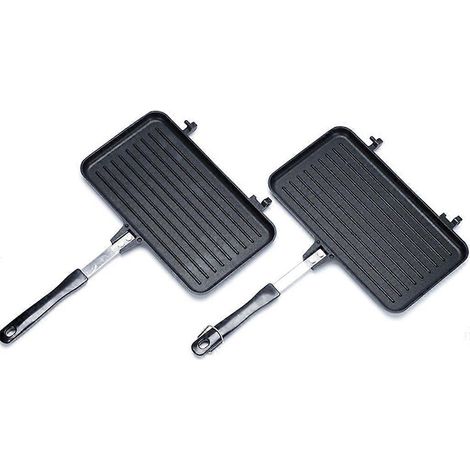 Moule à sandwich antiadhésif portable pour la cuisine, idéal pour les gaufres et les toasts du petit-déjeuner.