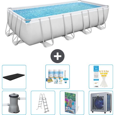 Bestway Power Steel Rechteckig - 488x244x122 cm - 8-teilig  S612 (1/4)
