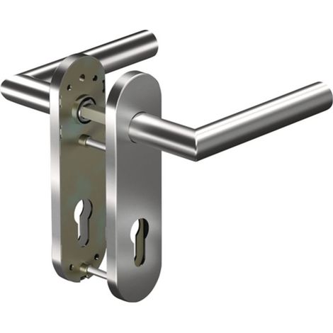 Ensemble de rosace courte CORE 8906 8 mm/7051K 72MM Alu.F1 PZ rd Ensemble de poignée à levier. (1/2)