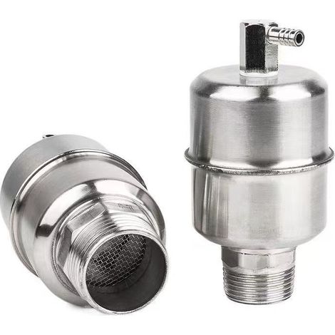 Lot de 2 soupapes d'évent à levier en acier inoxydable et fonte ductile, PN 1,6 MPa, DN 15 mm, raccord fileté, purge d'air (1/5)
