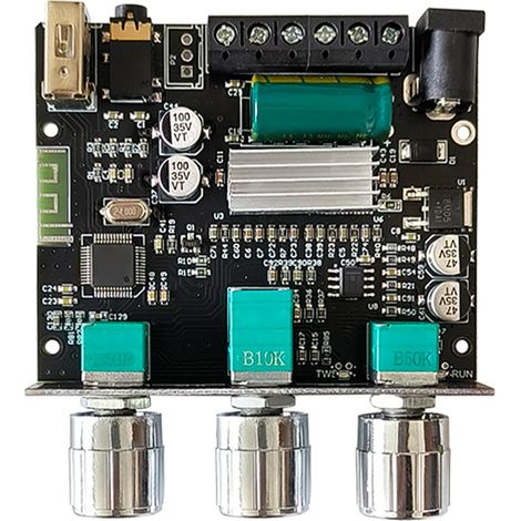 Amplificateur Bluetooth LT23 2.1 canaux, module carte son stéréo avec caisson de graves intégré, TWS sans fil, 2x20W+40W, pour haut-parleurs DIY et enceintes maison (1/5)