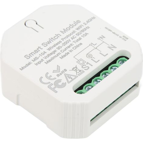 Intelligentes Schaltermodul mit WLAN, Bluetooth, Fernbedienung, Zeitschaltuhr und DIY-Lichtschalter für Tuya 90–250 V (1/5)