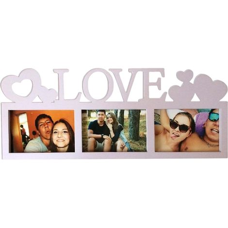 Tabletop Photo Frame, Wooden Love Picture Frame, Rustic and Romantic Decor for Living Room, Creative Desk Ornament, Perfect for Displaying Photos of Loved, for Home (1/5)