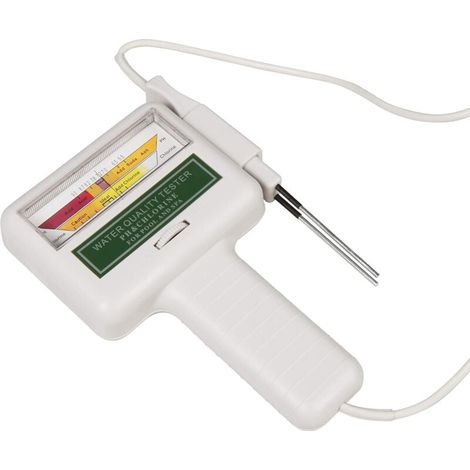 pH- und Restchlormessgerät für Poolwasser, pH-Wert und Chlorgehalt, schnelle Messung der Wasserqualität, um mit dem heißen Sommer fertig zu werden. MUMU (1/4)