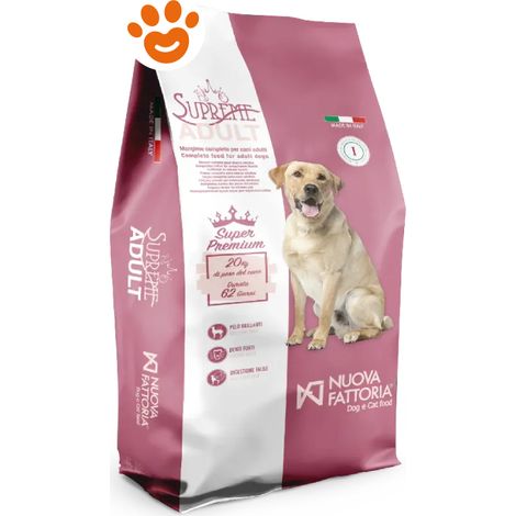 Nuova Fattoria Supreme Dog Adult Super Premium - Sacco 15 Kg -