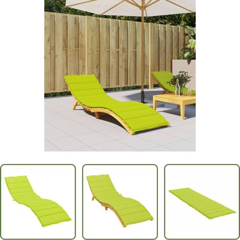 Terrassenliegenauflage -  Sonnenliegen-Auflage Hellgrün 200x70x3 cm Oxford-Gewebe