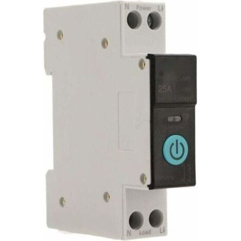 Commutateur WIFI Intelligent Disjoncteurs Domestiques Téléphone Portable Télécommande 3 Modes de Synchronisation pour Appareils électroménagers(25A)