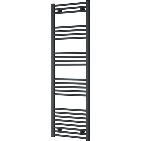 Reina Capo Anthracite Electric Towel Rail 1600mm High x 400mm Wide (+ Anthracite On/Off Touch Element) (1/5)