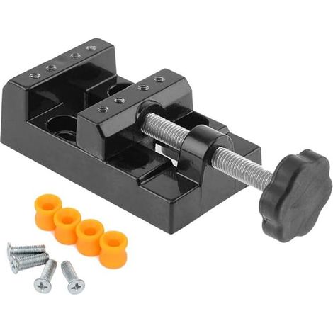 Mini étau, étau d'établi universel, étau d'établi, étau en alliage, étau de perçage, outil de fixation DIY, gravure, réparation de bijoux, table à noyau de noyer (1/5)