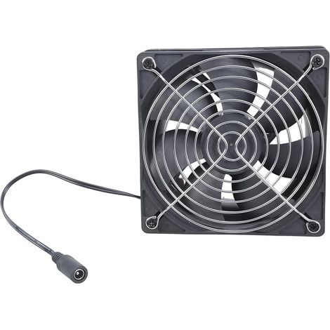 Potente ventilador extractor de 12 V y 12 cm para calefacción y refrigeración de tiendas de campaña. (1/5)