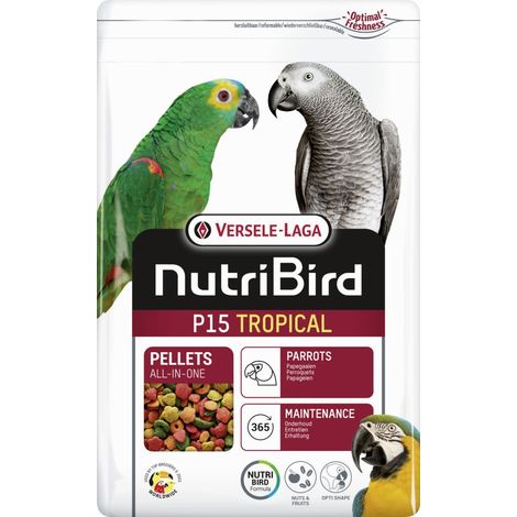 Versele Laga Papageienfutter NutriBird P15 Tropical 1 kg Vogelfutter