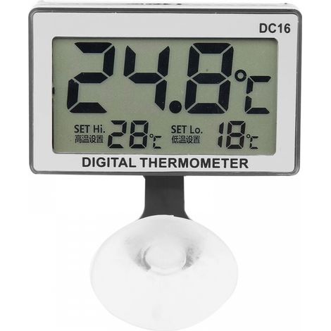 DC16 LCD Aquarium Thermometer Digital Accurate Aquarium Waterproof Temperature Thermometer for Fish Tank (1/5)