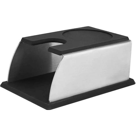 Un tapis ou un support en acier inoxydable pour tasser le café protège le plan de travail et facilite le travail du barista.-AquaForge (1/4)