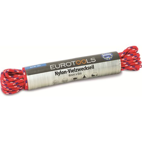 EUROTOOLS Mehrzweckseil, 6 m (1/2)
