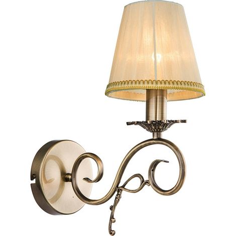 Vägglampa, vägglampa inomhus "Finnick" aus textil / siden für vardagsrum / matsal von Lindby