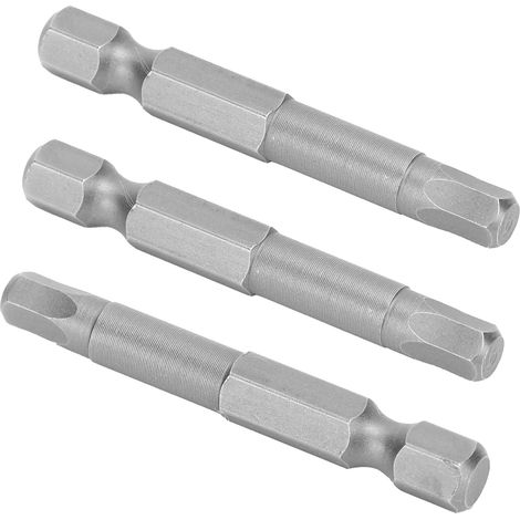 10 Stück magnetische Sechskant-Schraubendreherbits, gehärteter Kopf, S2-Legierungsstahl, Industriebedarf (1/5)
