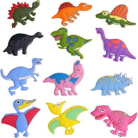 Aimants colorés et mignons pour réfrigérateur, aimants décoratifs, autocollants magnétiques pour tableau blanc, jouets pour enfants, lot de 12 (1/3)