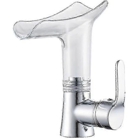 Robinet de lavabo en laiton avec mitigeur cascade eau chaude/eau froide, base fixe antirouille pour meuble sous-vasque