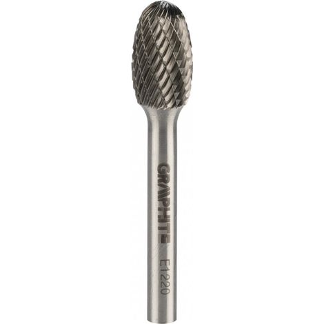 Fräswerkzeug Graphite type e oval Hartmetall 12 mm 20 mm (1/4)