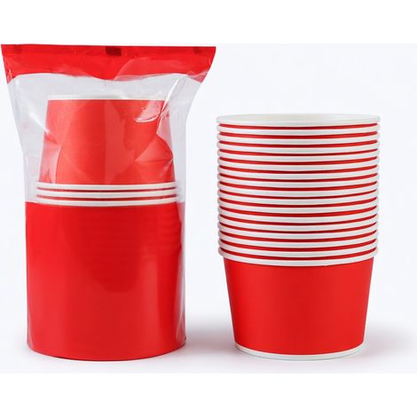 Bol en papier festif jetable 520 ml, 20 pièces, paquet individuel