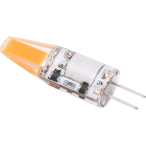 Ampoule G4 COB 3W 400LM à 2 broches pour lustre, plafonnier ou lampe de table, 12V AC/DC, blanc chaud 2700K-3100K (1/5)