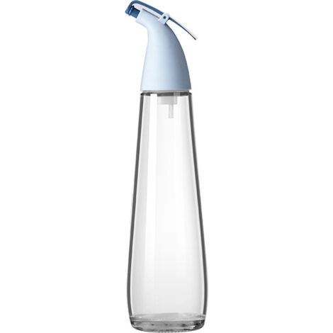 Flacon Huile - Bouchon Silicone Alimentaire Étanche - Bec Verseur Inversé Contrôle Débit - Corps Transparent - 1 Pièce (1/5)