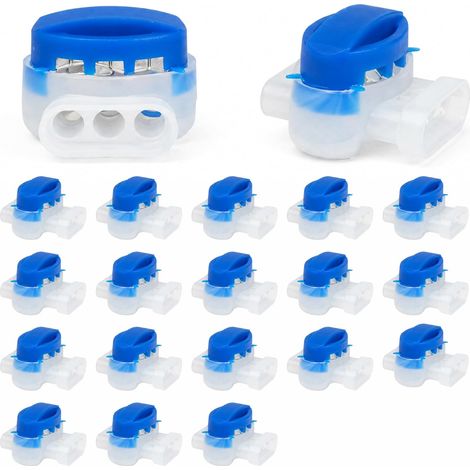 20 Pièces Connecteur Fil Robot Tondeuse Étanche avec Gel, Raccord Fil Robot Tondeuse pour Câble Périphérique, Connecteur Cable Robot Tondeuse 22-14AWG S1 pour Compatible (1/5)