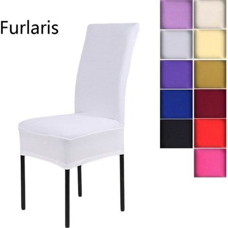 Housse De Chaise Stretch - Élastique Haute Densité Spandex - Pour Salle À Manger Banquet Mariage Réunion - Lot De 6 (1/4)
