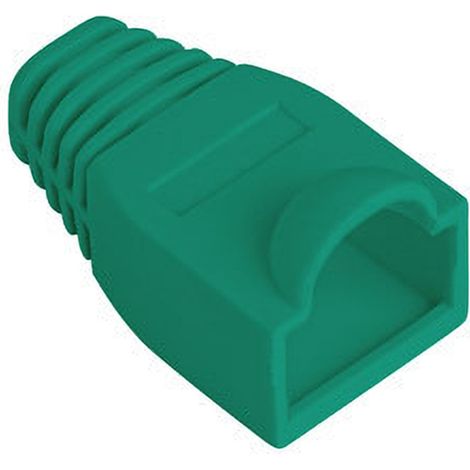 Copri-connettore RJ45, confezione da 100 pezzi, colore verde. (1/4)