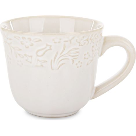 Tazzina da caffè espresso 120 ml in porcellana color crema (1/5)