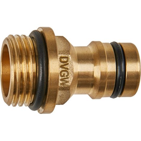 GEKA® plus Trinkwasser Gerätestecker mit Bund Außengewinde 1/2 Zoll DVGW VP550 EAN 4015933105544 (1/2)