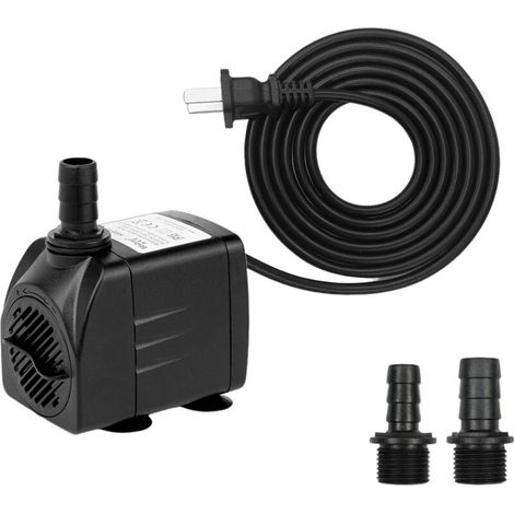 Extrem leise, regulierbare Aquariumpumpe mit 4 Saugnäpfen für Teichbrunnen, 2 Düsen, 25 W, 1500 l/h (1/5)