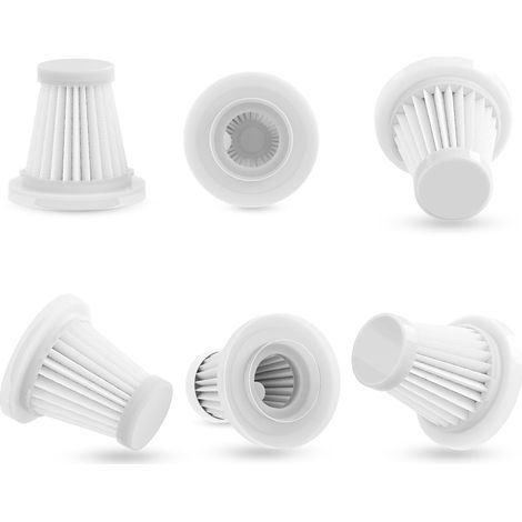 Lot de 6 filtres HEPA de rechange lavables pour mini aspirateur à main sans fil (6) (1/5)