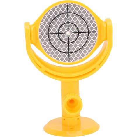 Feuille de cible réfléchissante pour prisme d'arpentage, mini réflecteur d'arpentage précis pour station totale avec support inclinable, support de base, réticule imprimé 60 mm de diamètre (1/5)
