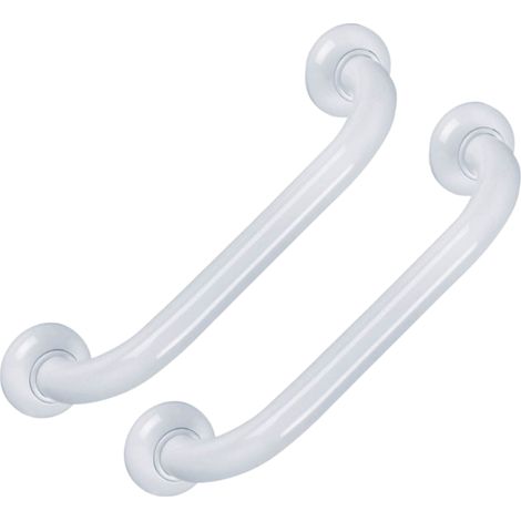 Lot de 2 barres droite PMR PELLET Essentiel confort 30 cm aluminium époxy blanc