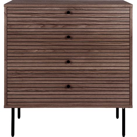 Kyoto commode 4 tiroirs chêne placage. (1/5)