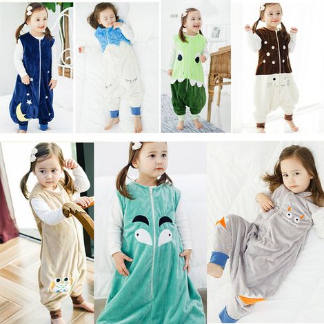 1 gigoteuse bébé avec pieds, sans manches, en pur coton, pour enfant 1 à 7 ans, idéale sieste et pause déjeuner (1/5)