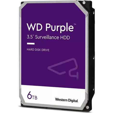 WESTERN DIGITAL HDD Purple WD64PURZ 6 To, 8,9 cm (3,5")