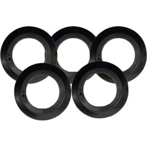 Set of 5 seals for bathtub drain, lip seal for sink drain, rubber seal for FLITI strainer (1/4)